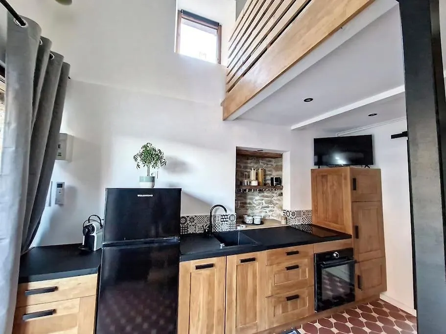 Tatil Evi Studio Duplex Calme - Spa - Sauna - Parking - Wifi Comps-la-Grand-Ville