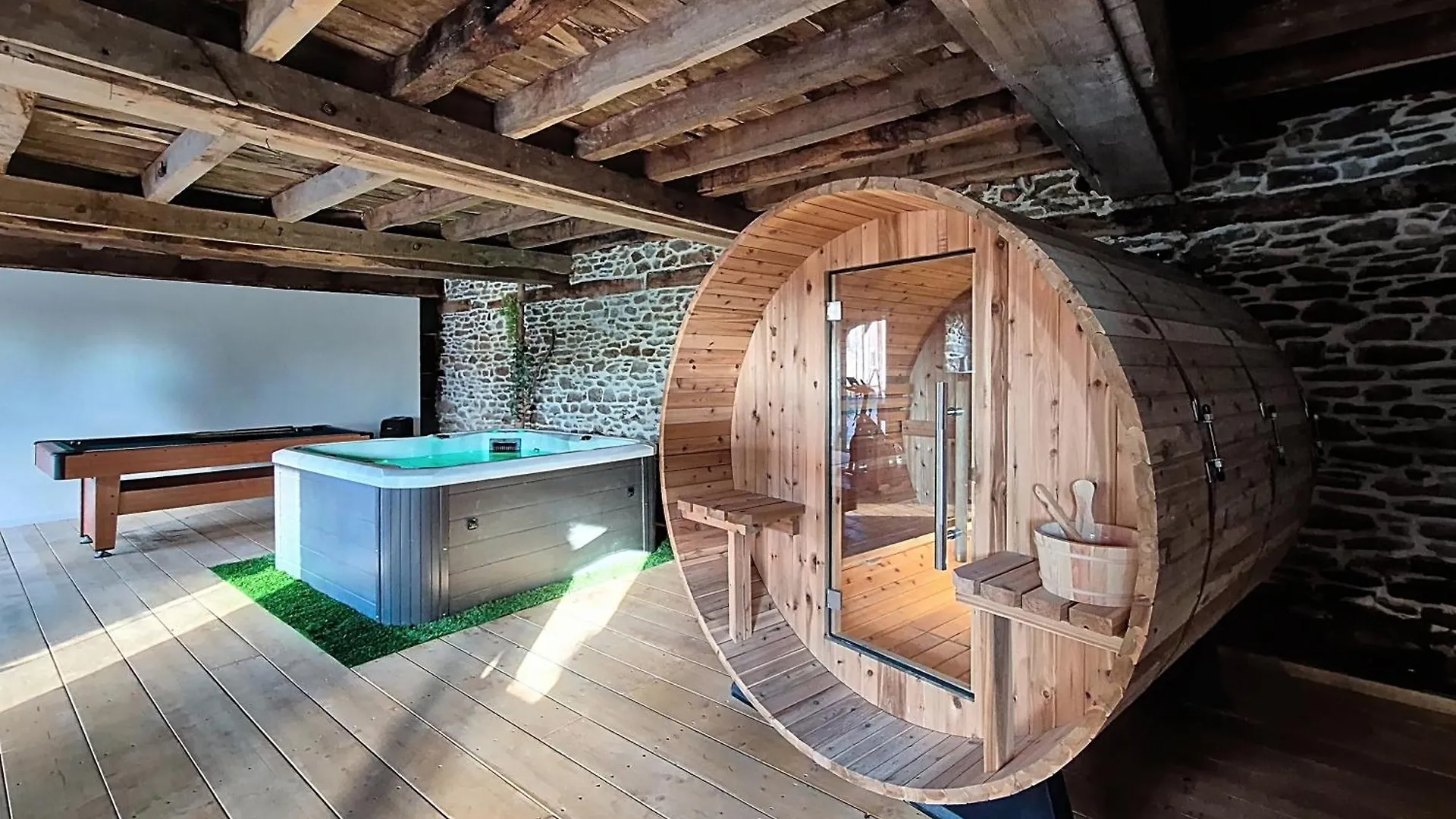 Studio Duplex Calme - Spa - Sauna - Parking - Wifi Comps-la-Grand-Ville