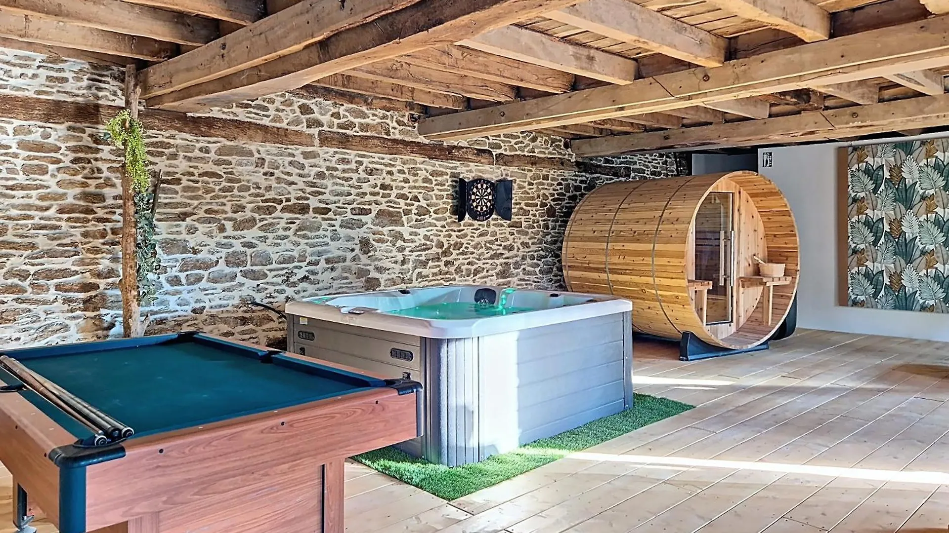 Tatil Evi Studio Duplex Calme - Spa - Sauna - Parking - Wifi Comps-la-Grand-Ville